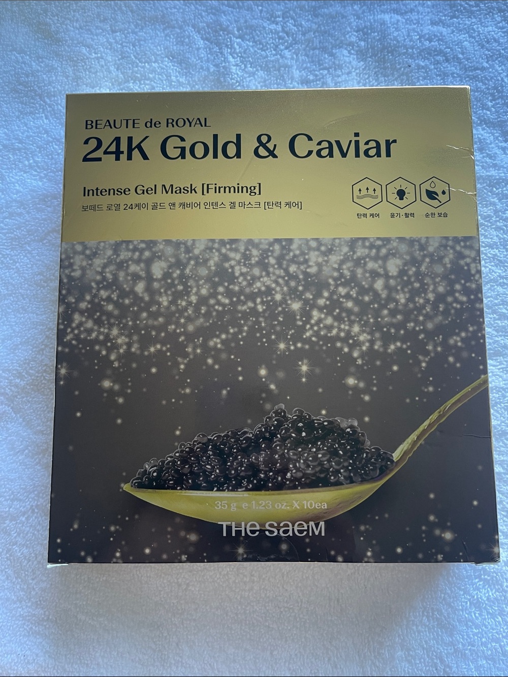 THE SAEM BEAUTE de ROYAL 24K Gold & Caviar Gel Mask - Gold